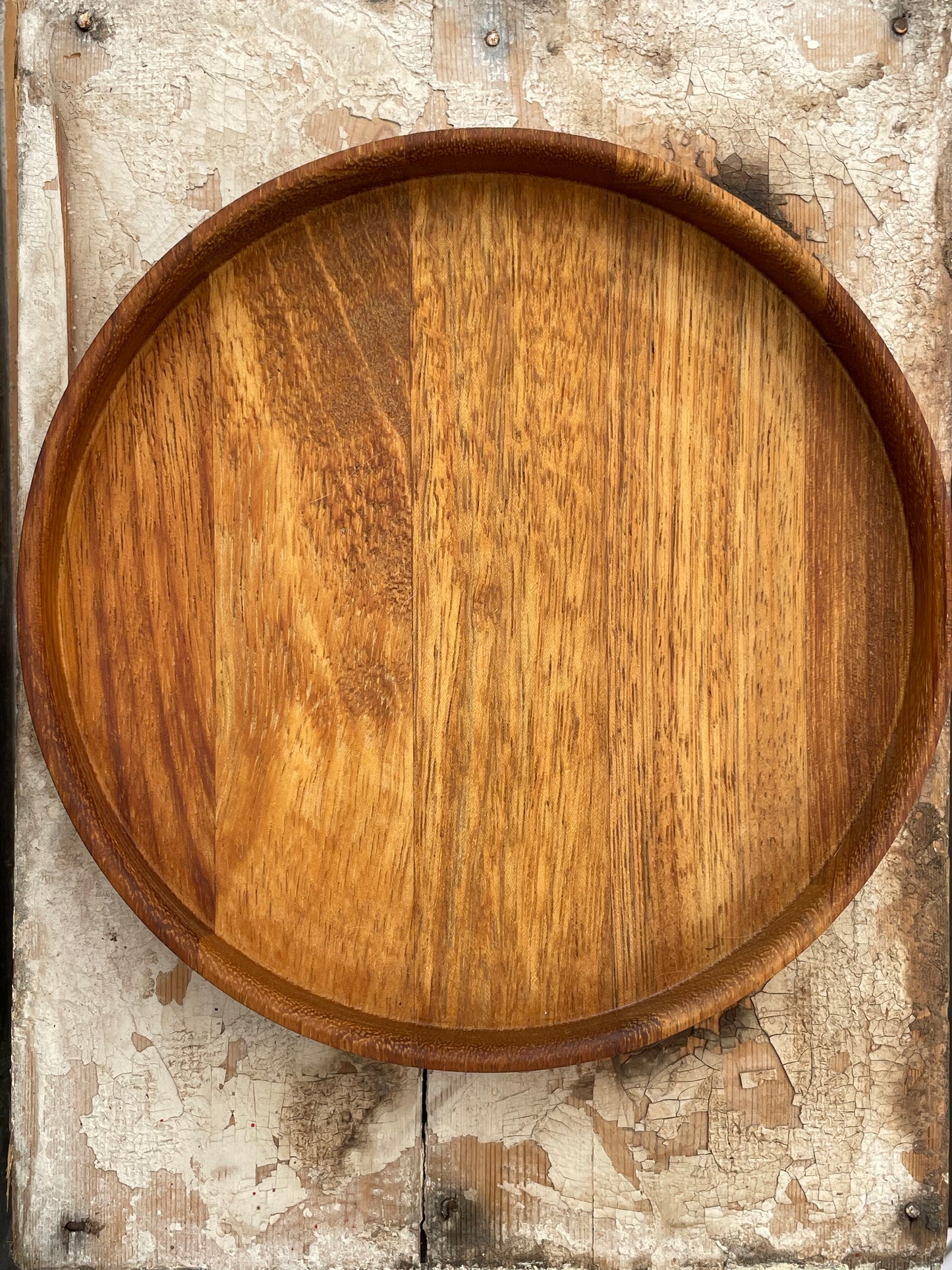 Triplet of Nesting Iroko Trays