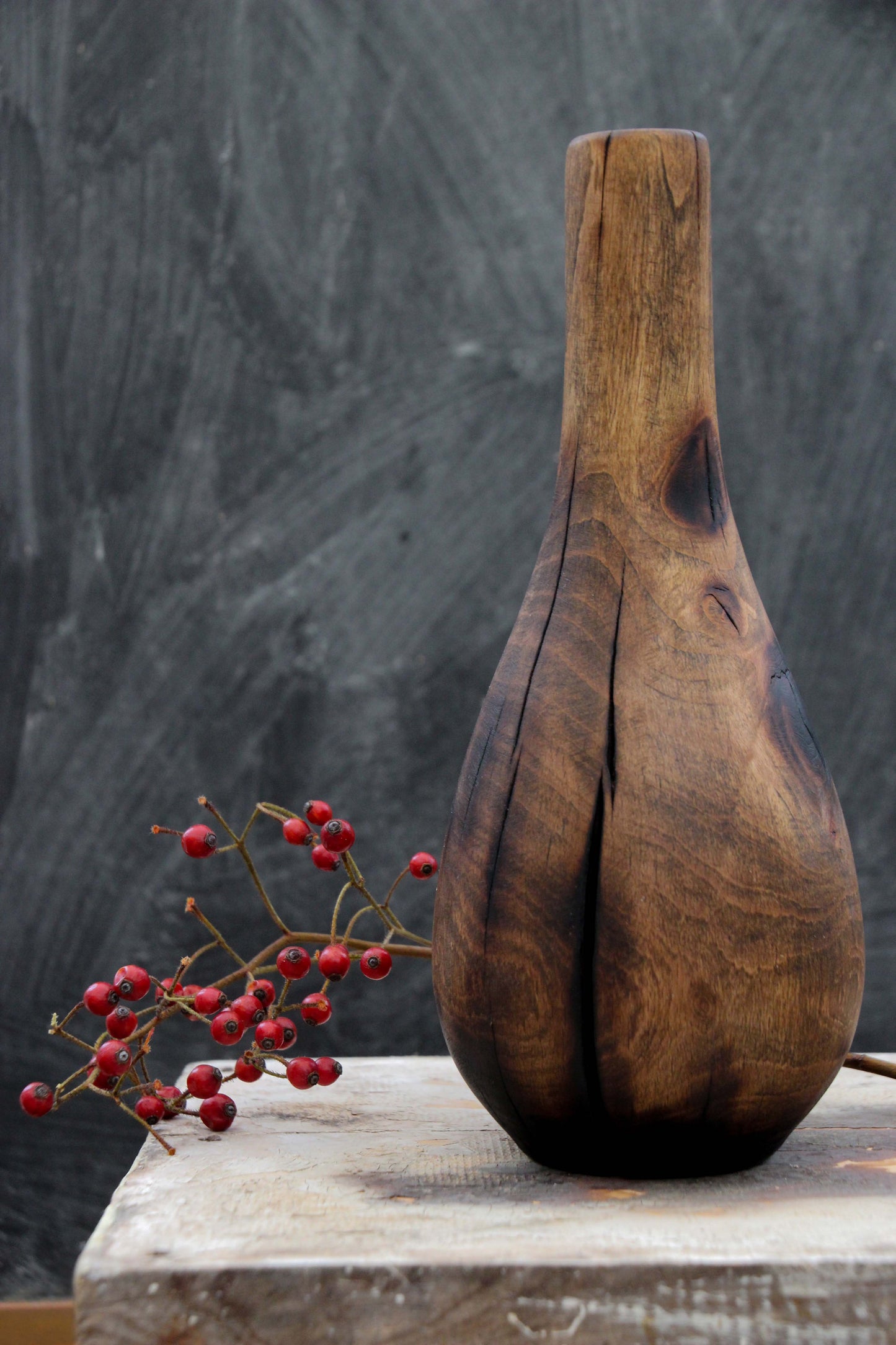 Cracked Walnut Bottle