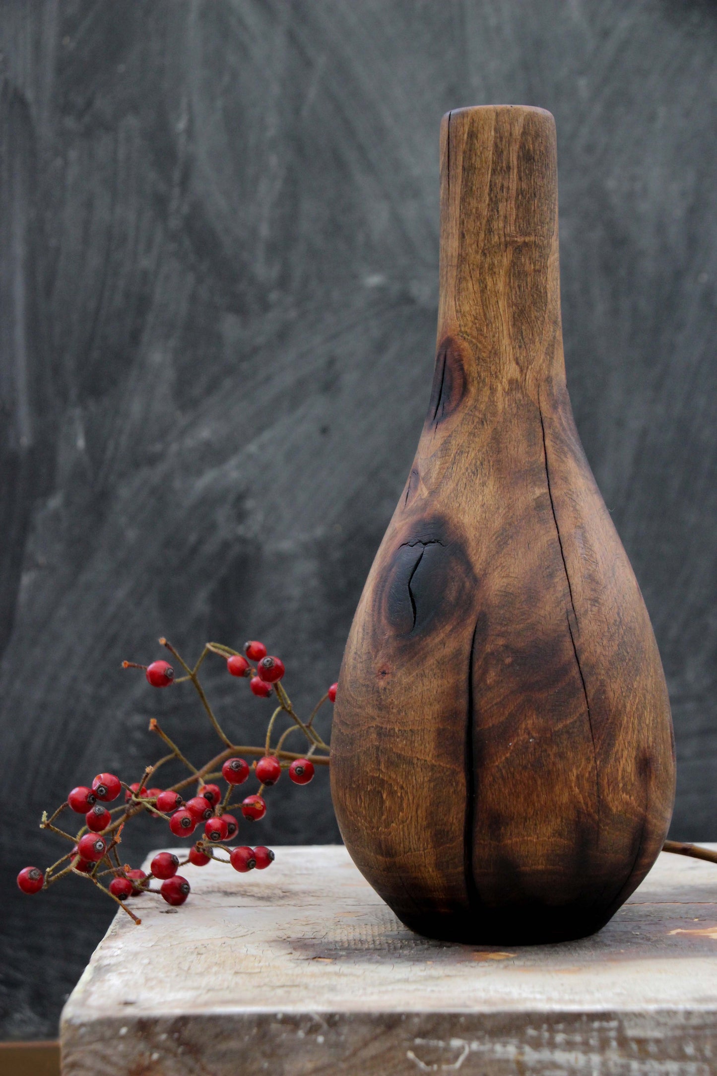 Cracked Walnut Bottle