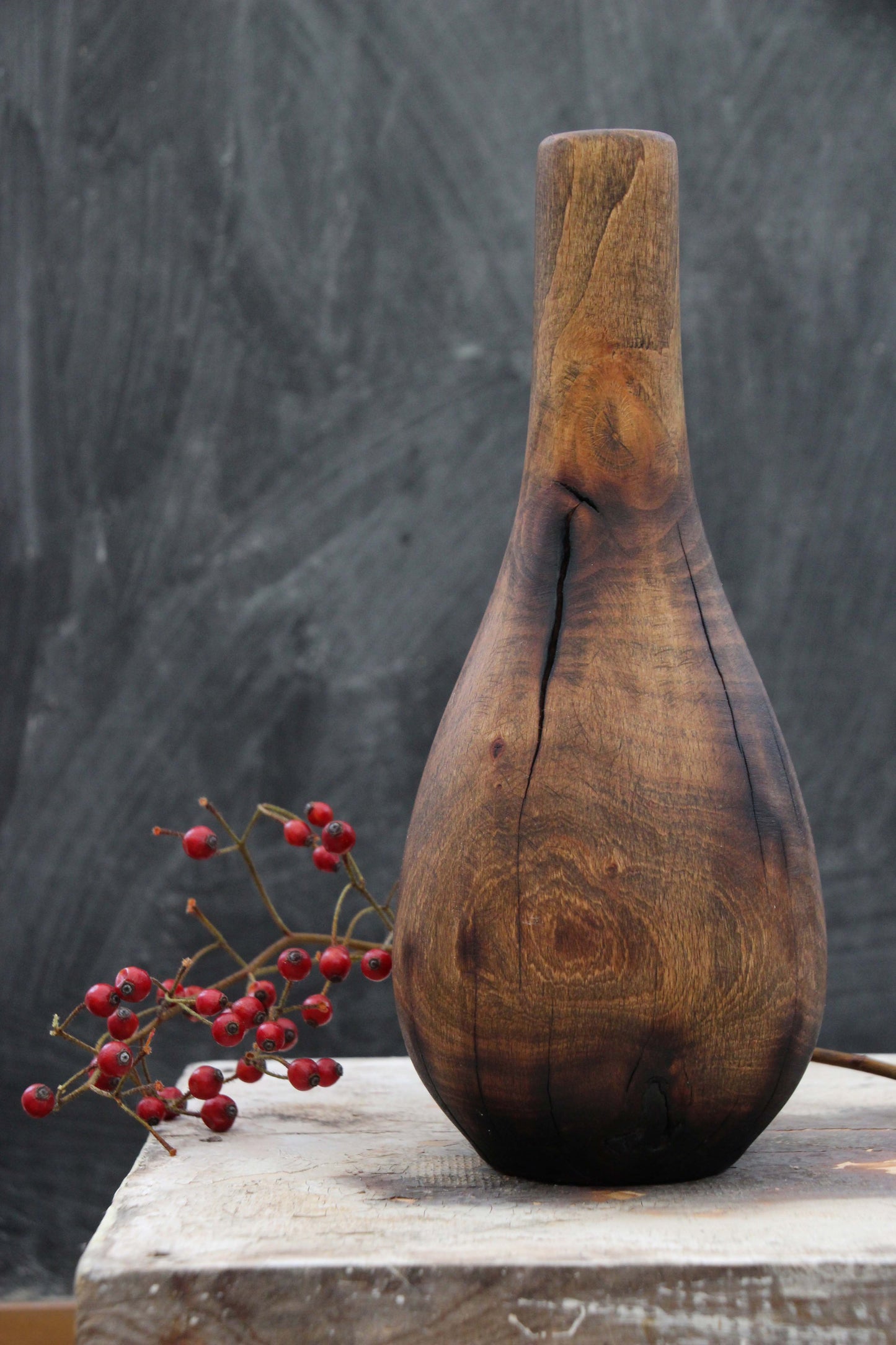Cracked Walnut Bottle