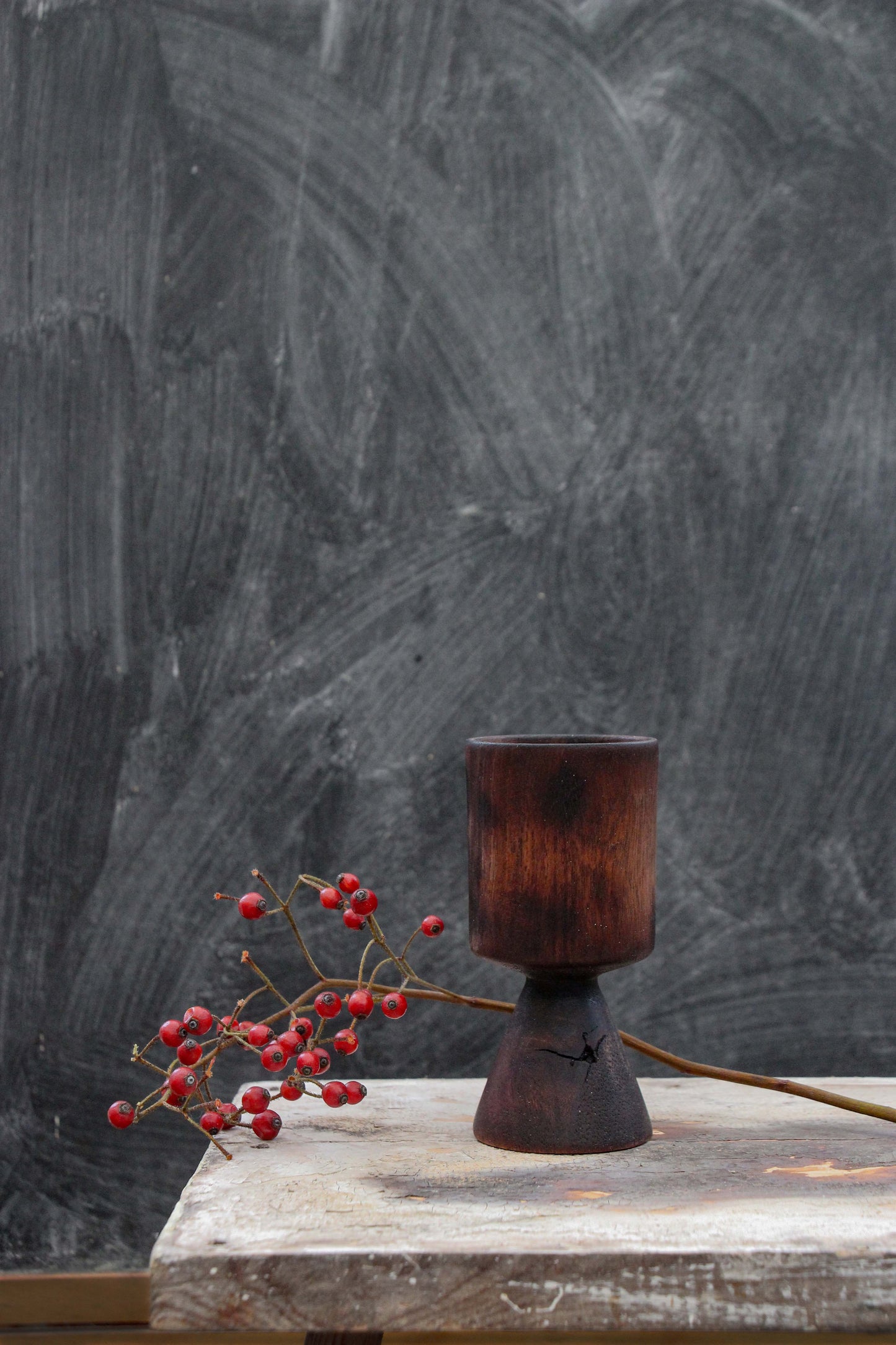 Mahogany Goblet