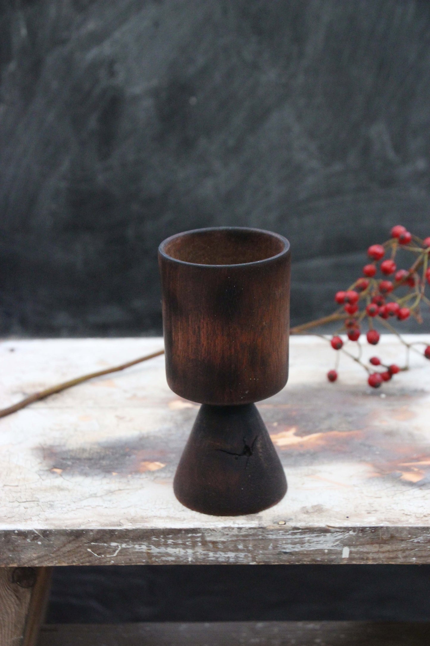 Mahogany Goblet