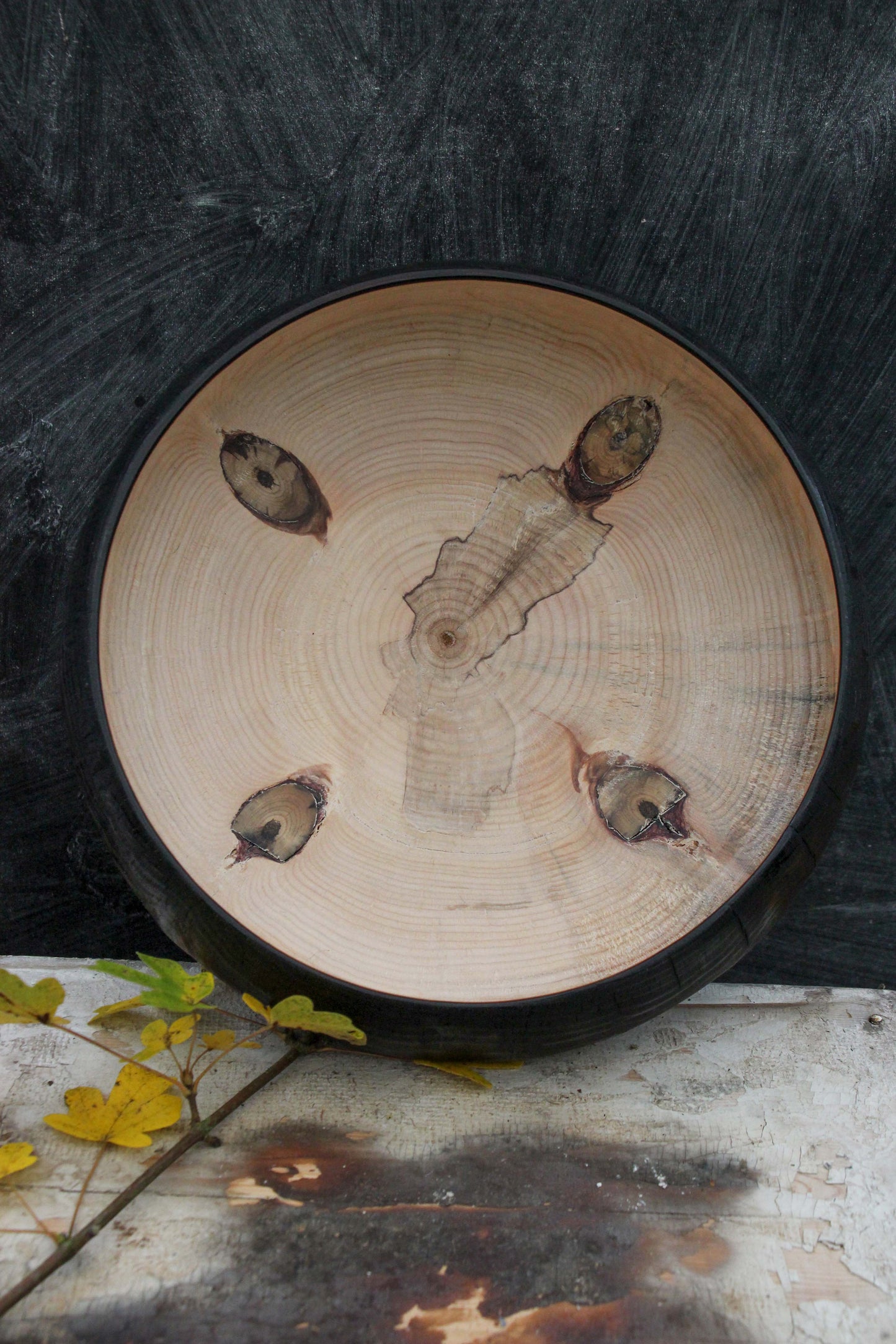 Monkey Puzzle Burnt Fruit Bowl