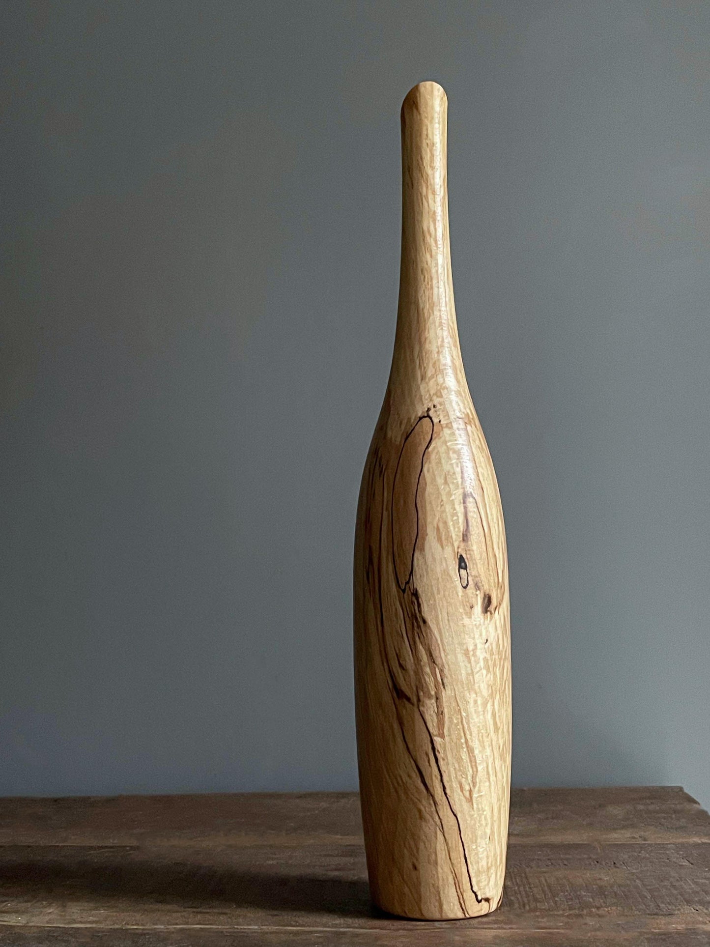 Spalted Beech Bottle Sculpture