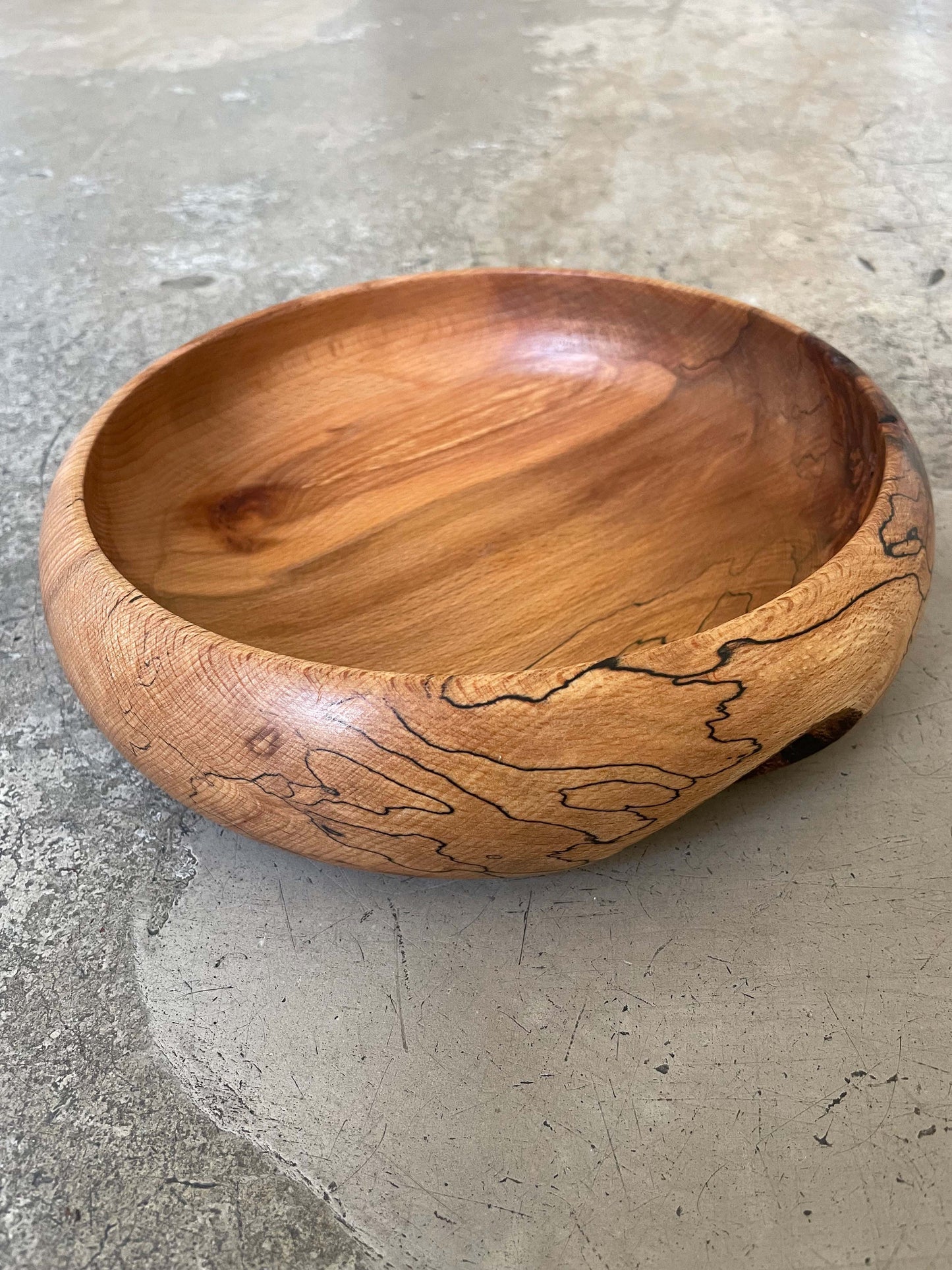 Large Spalted Salad Bowl