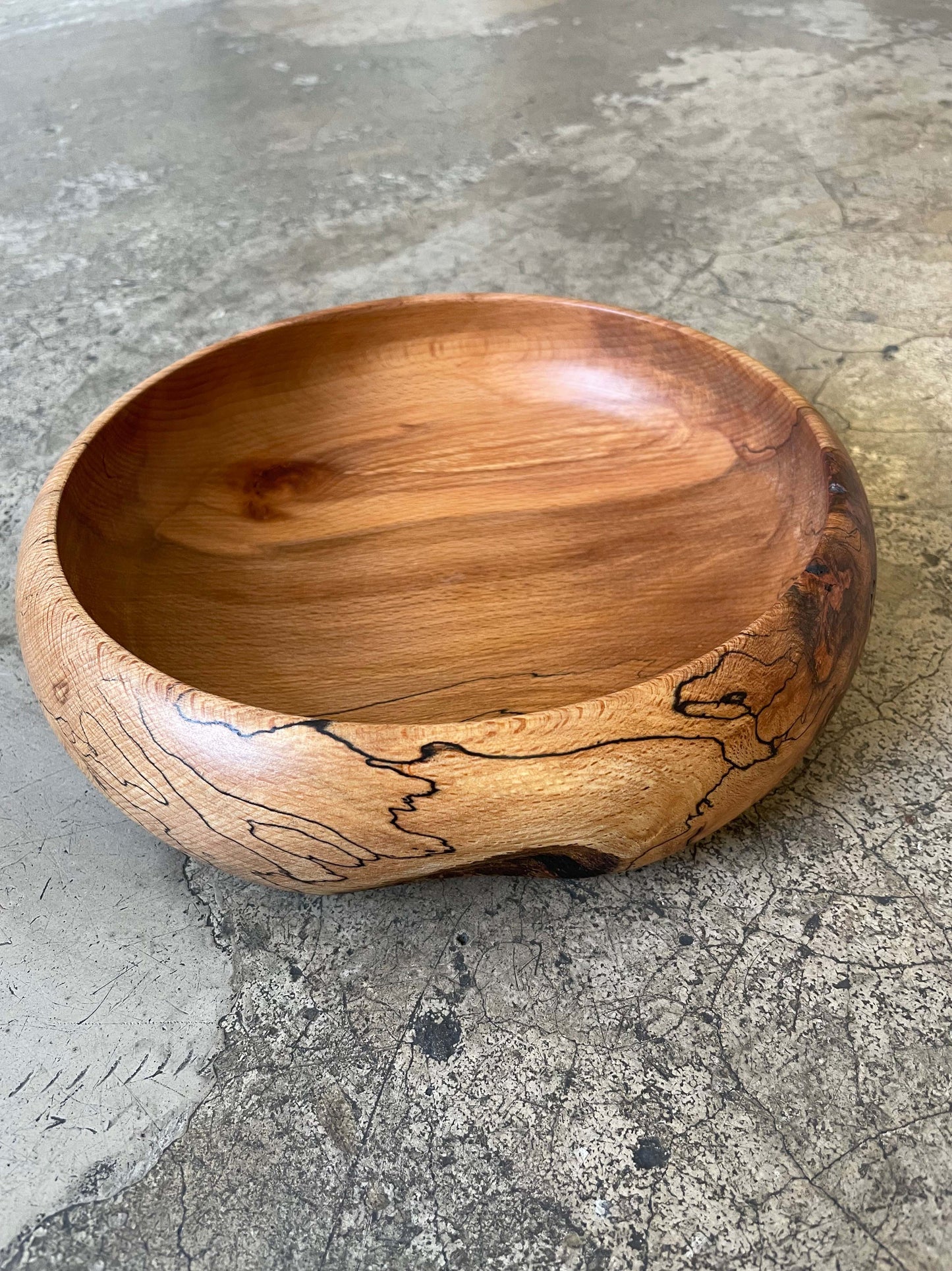 Large Spalted Salad Bowl