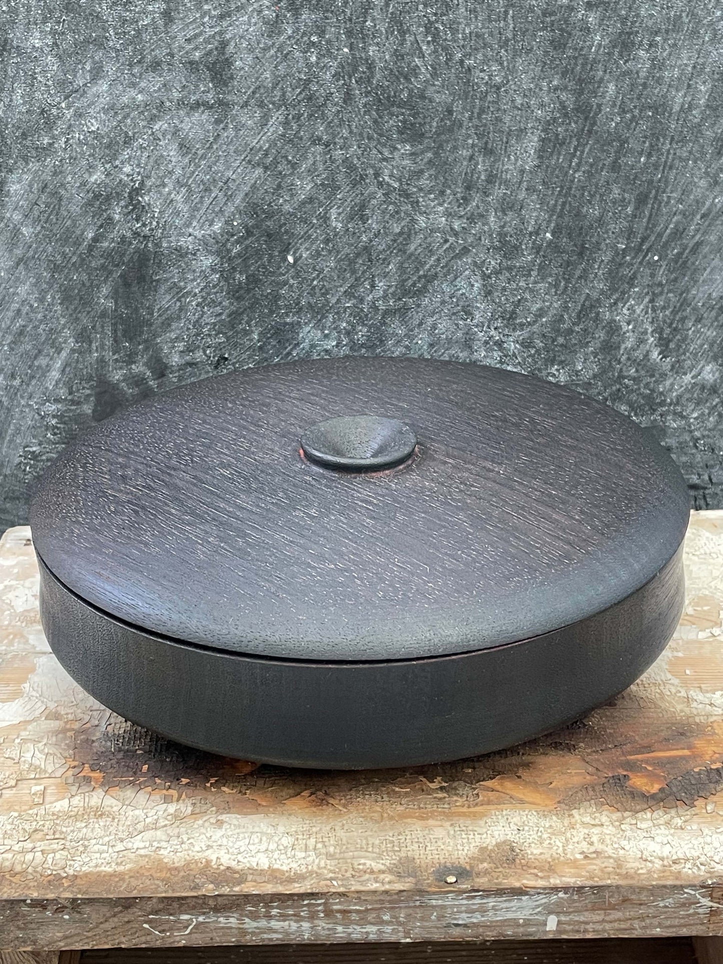 Lidded Mahogany