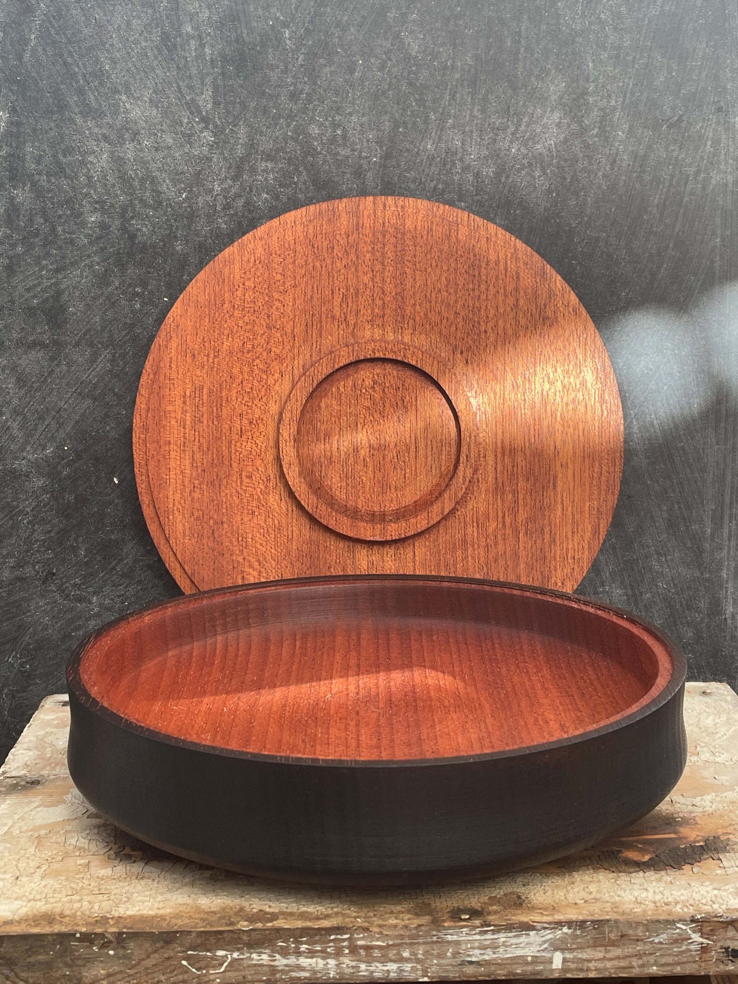 Lidded Mahogany