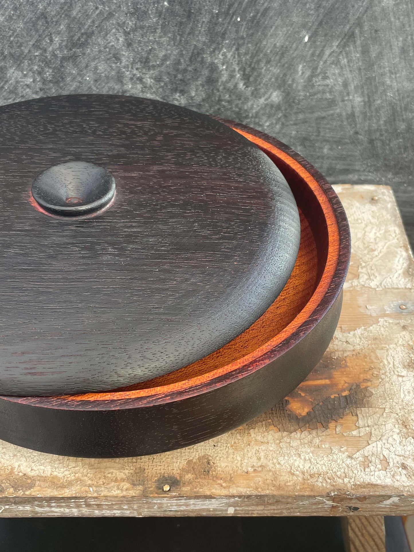 Lidded Mahogany