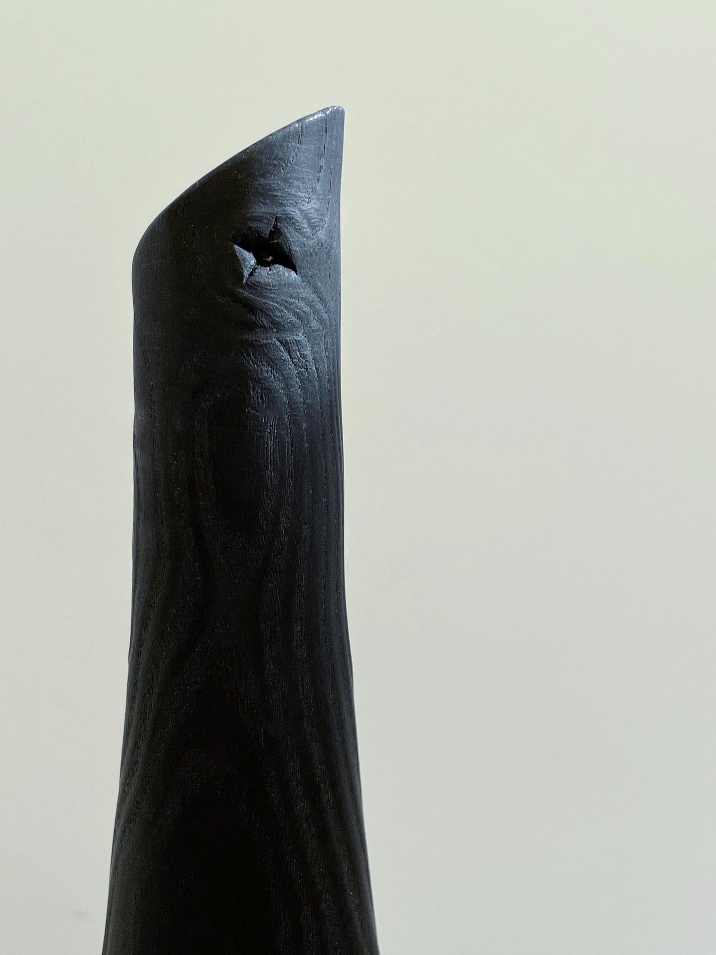 Large Charred Bottle Sculpture