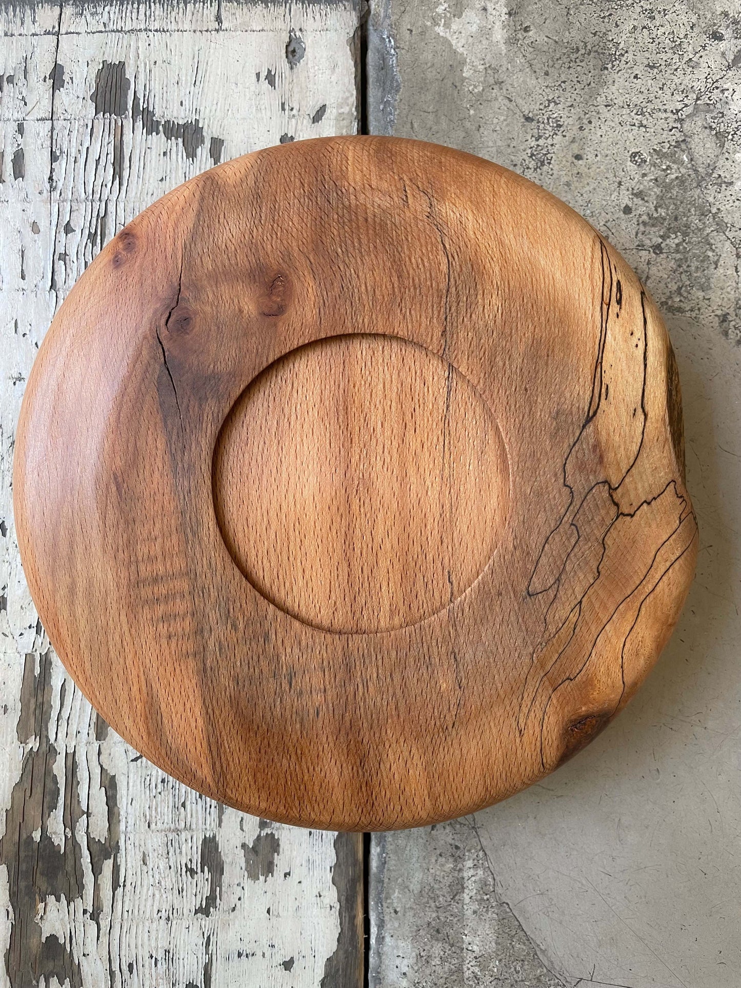 Large Spalted Salad Bowl