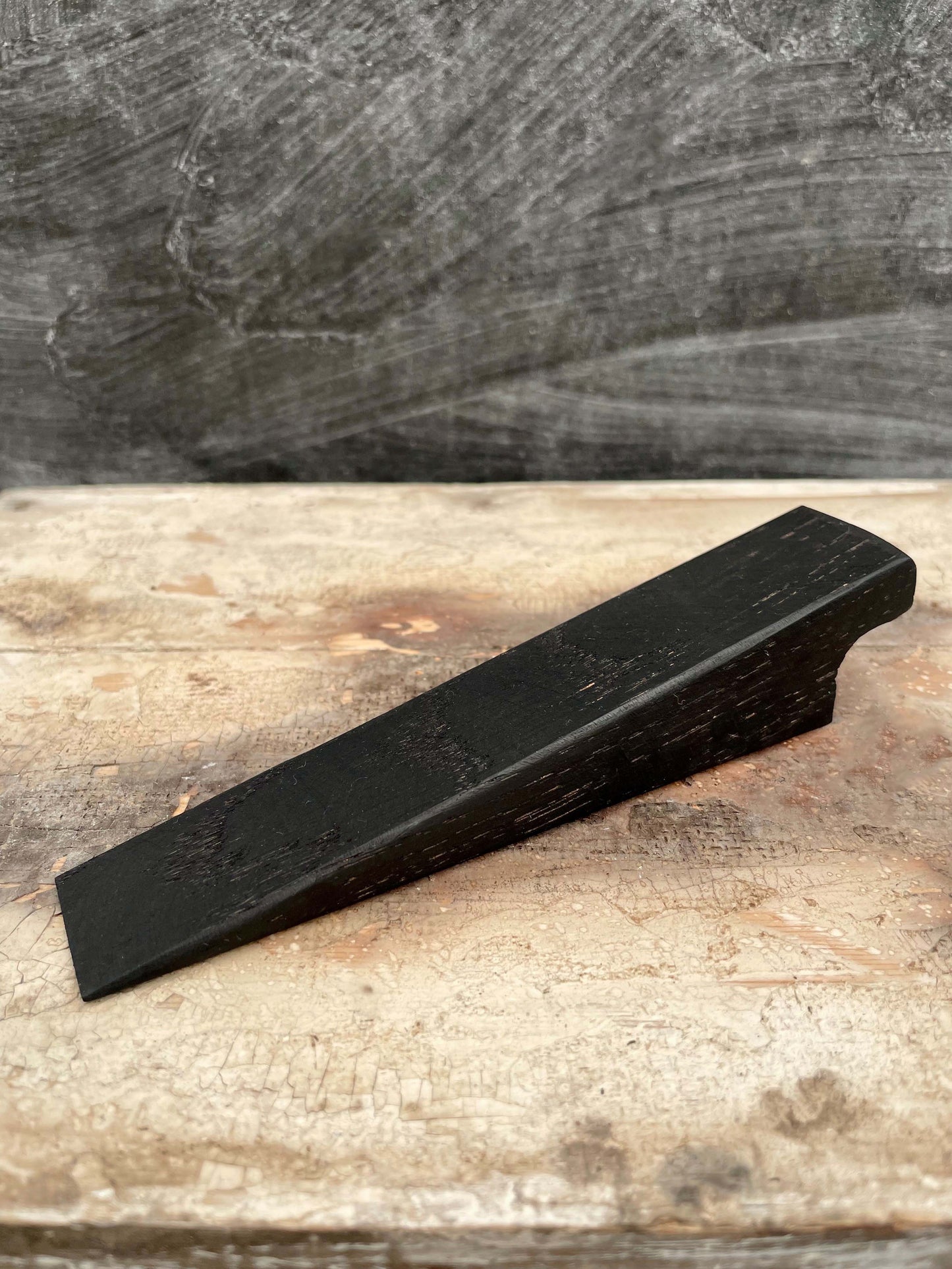 Ebonised Door Stop Wedge