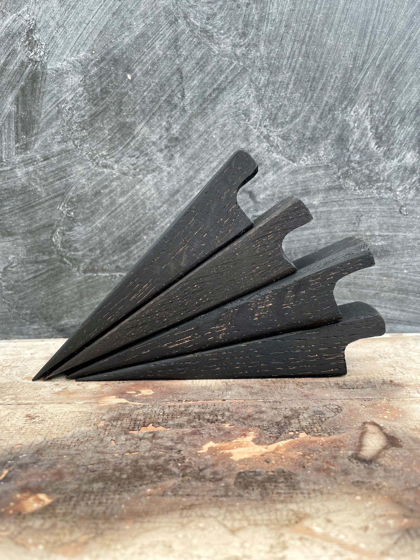 Ebonised Door Stop Wedge