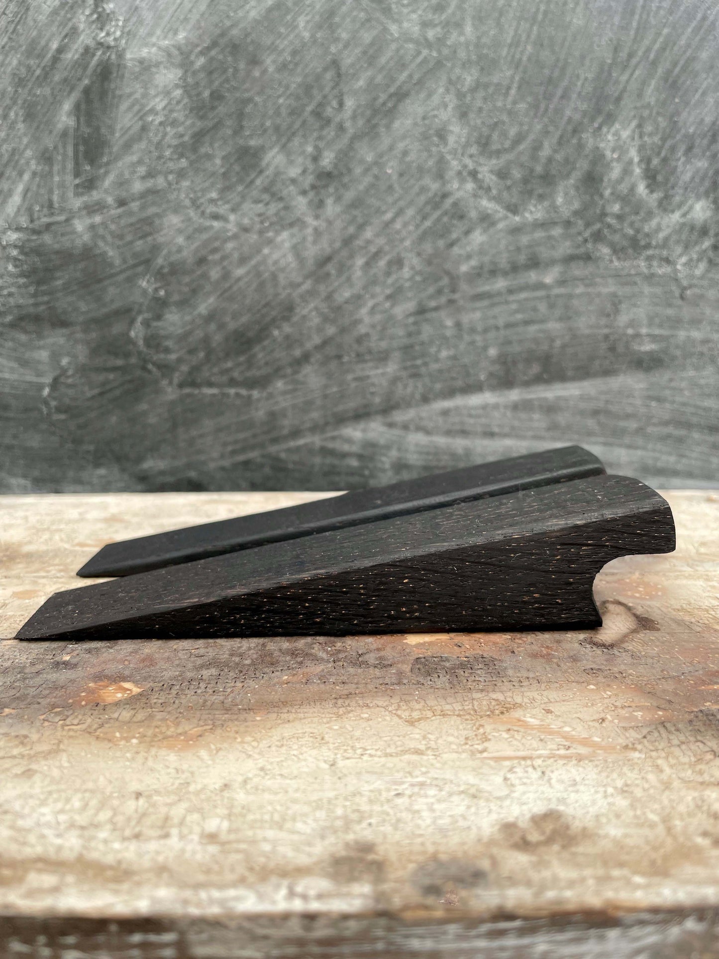 Ebonised Door Stop Wedge