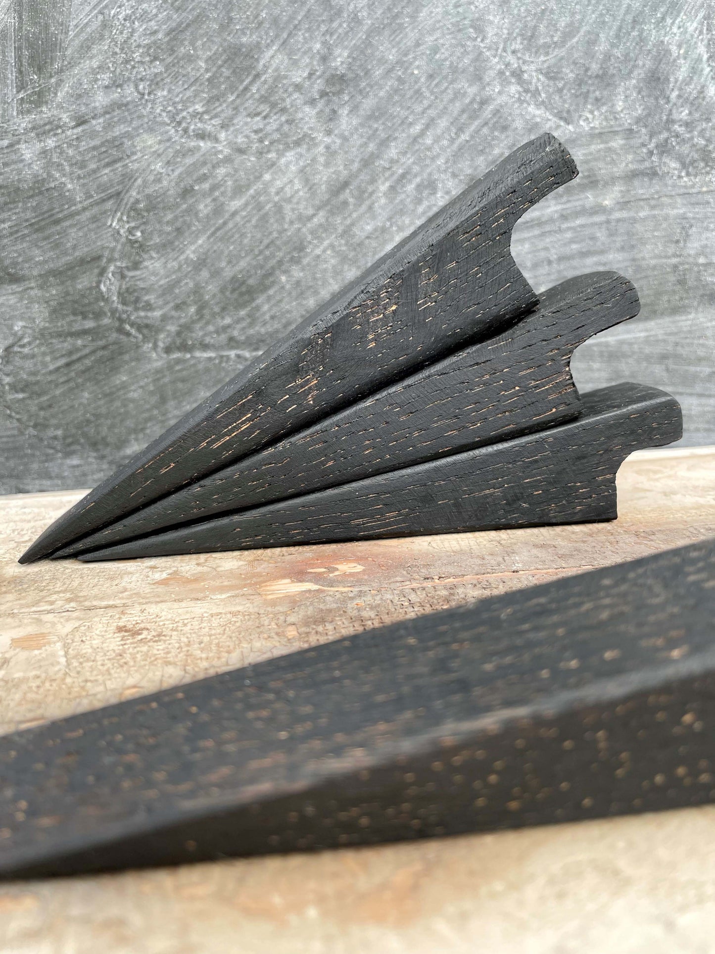 Ebonised Door Stop Wedge