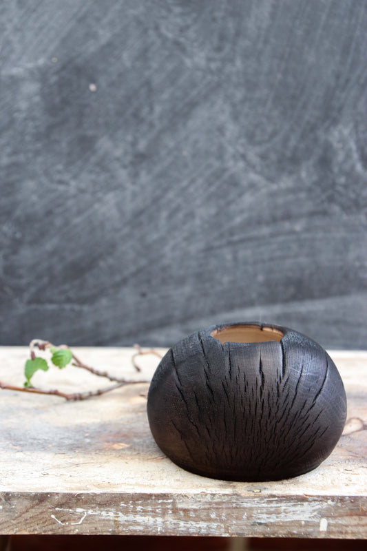 Hollow Form Small, Charred