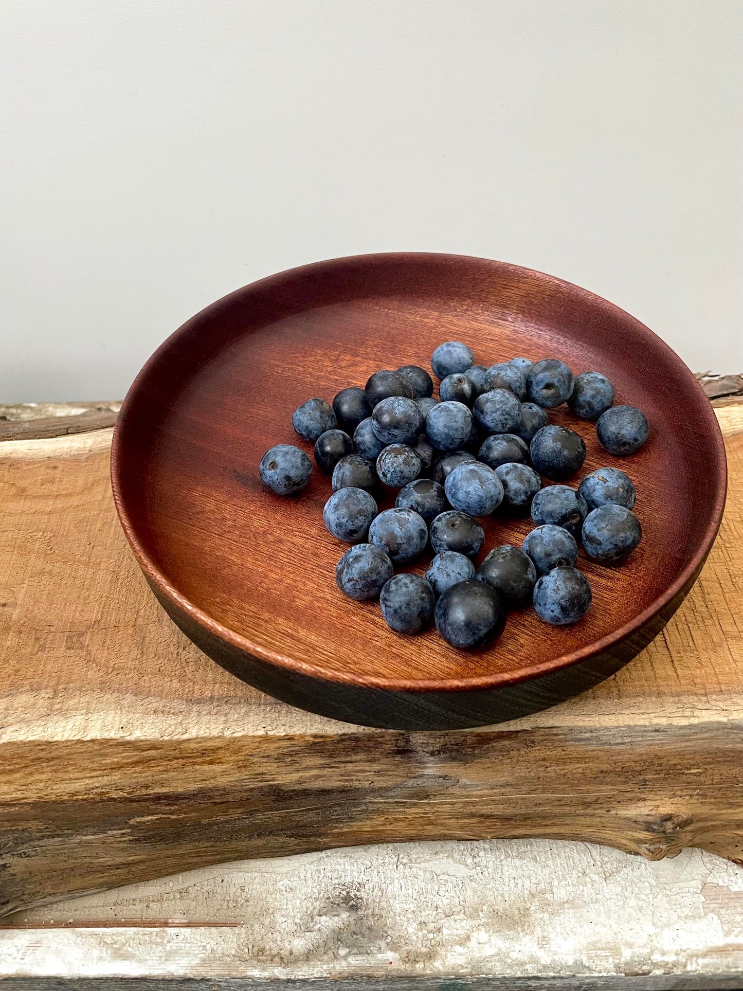 Mahogany Bowl with Scorched Exterior